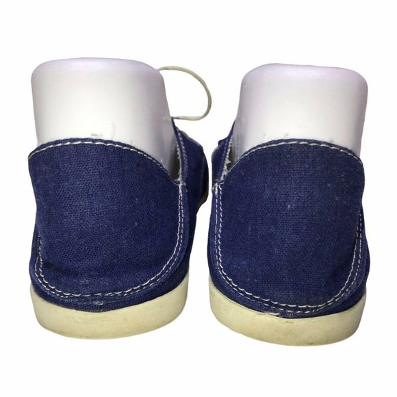 Olukai Helbuna Distressed Blue Canvas Loafers 9 - Picture 6 of 8